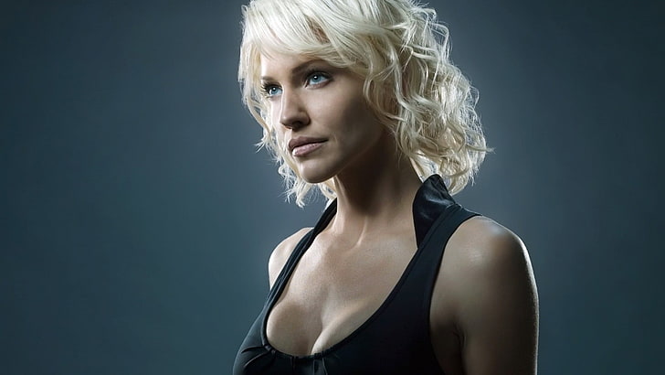 Триша Хелфер, блондинка, Сайлонс, Battlestar Galactica, актриса, женщины, HD обои