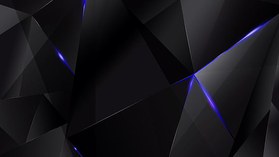 어두운, 파랑, 3d, HD 배경 화면 HD wallpaper