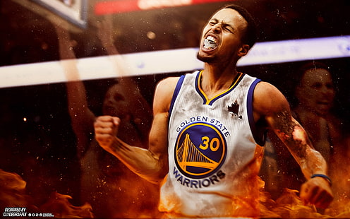 Stephen Curry-2016 NBA Poster HD Wallpaper, Stephen Curry, Fondo de pantalla HD HD wallpaper