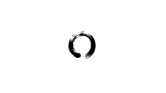 Kreis, Zen, Minimalismus, ensō, ouroboros, HD-Hintergrundbild HD wallpaper