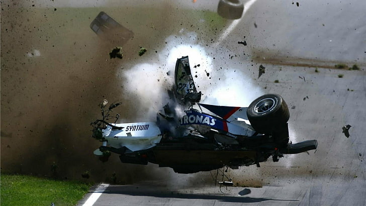 Williams F1, wypadek samochodowy, wypadek F1, F1, formuła 1, samochód, Tapety HD