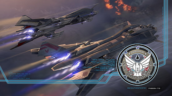 Star Citizen, United Space Confederation, Vergeltungsschlag, Videospiele, HD-Hintergrundbild HD wallpaper