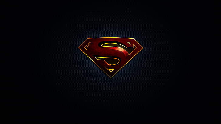 Superman, Photoshop, fan art, logo, HD wallpaper