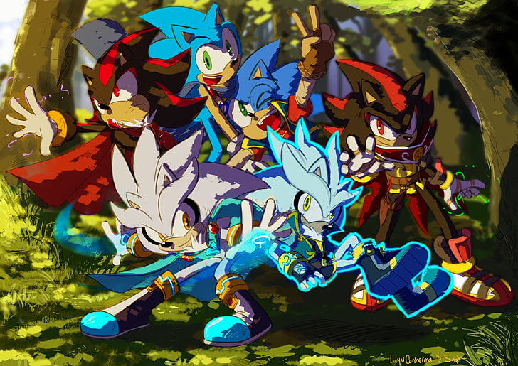 Sonic, Sonic the Hedgehog, Shadow the Hedgehog, HD тапет