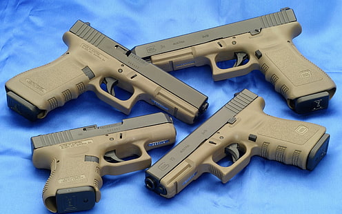 Senjata, Glock Pistol, Glock 17, Glock 19, Glock 26, Glock 34, Wallpaper HD HD wallpaper