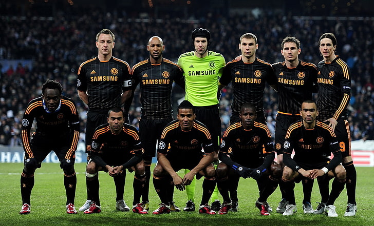 soccer team photo, Chelsea FC, In the guest form, FC Chelsea, HD wallpaper