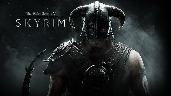 Skyrim illustration, The Elder Scrolls V: Skyrim, fantasy art, video games, HD wallpaper HD wallpaper