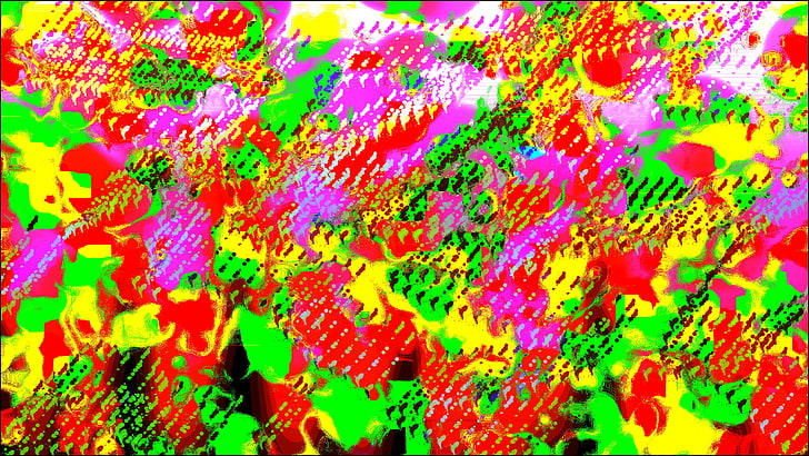 abstrait, trippy, luminosité, LSD, psychédélique, coloré, art numérique, drogues, Fond d'écran HD