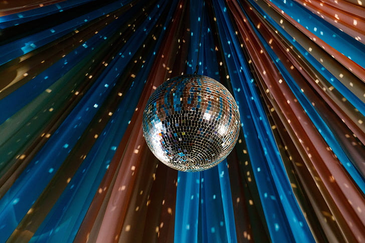 plano de fundo, discoteca, bola de discoteca, HD papel de parede
