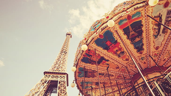 fotografia, Parigi, Torre Eiffel, Sfondo HD