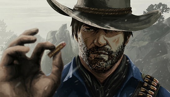 Red Dead, Red Dead Redemption 2, Arthur Morgan, Fond d'écran HD HD wallpaper