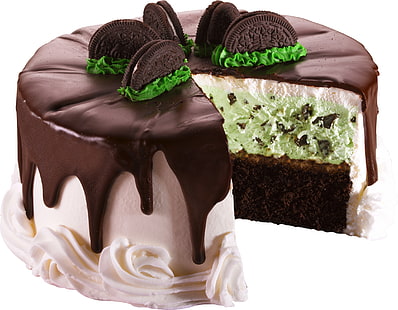 торта с шоколадово покритие, торта, шоколад, сметана, десерт, HD тапет HD wallpaper