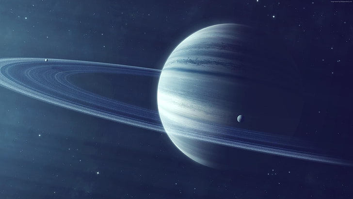 Saturn, planet, 4k, HD wallpaper