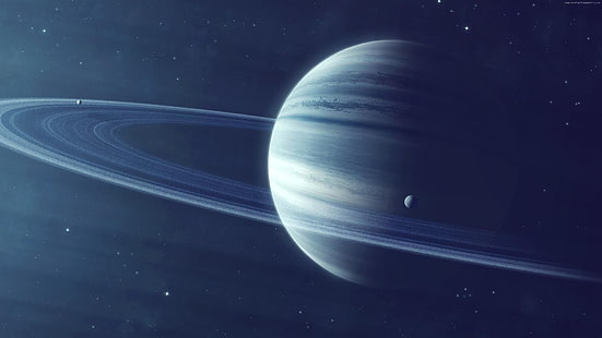 Сатурн, планета, 4к, HD обои HD wallpaper
