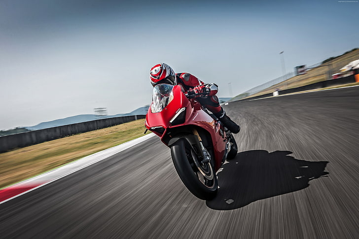 Moto 2018, Ducati Panigale V4 S, 4k, Sfondo HD