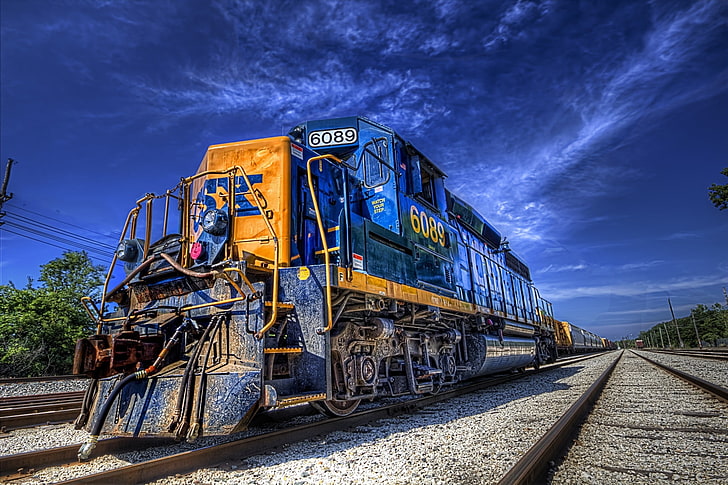 lokomotif, kendaraan, kereta api, Wallpaper HD
