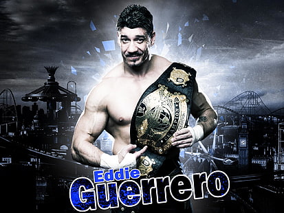 Eddie Guerrero Wrestler, Eddie Guerrero, WWE`` campeón de la wwe, luchador, Fondo de pantalla HD HD wallpaper