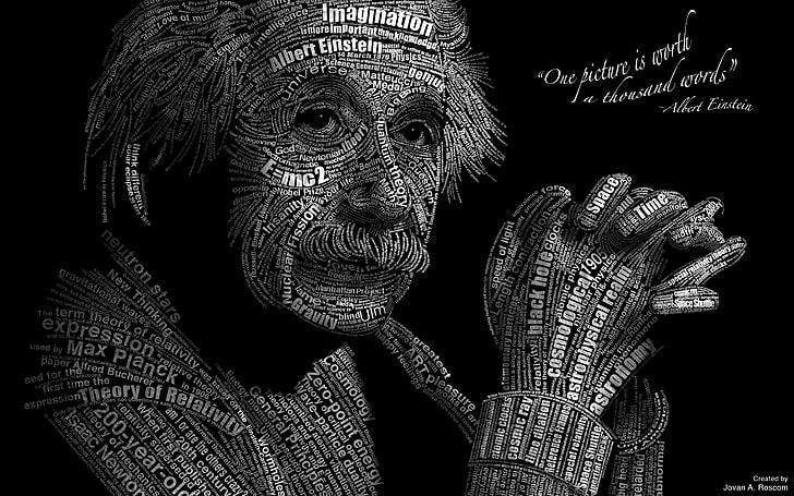 Poster Albert Einstein, albert, einstein, rumus, matematika, matematika, fisika, poster, sains, teks, tipografi, Wallpaper HD