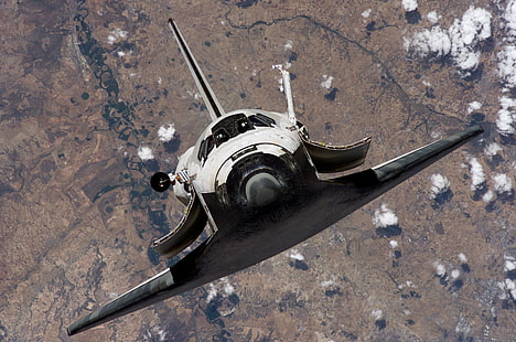 космический корабль, космический челнок, HD обои HD wallpaper