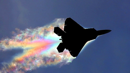 F-22 Raptor, Militär, Fotomanipulation, HD-Hintergrundbild HD wallpaper