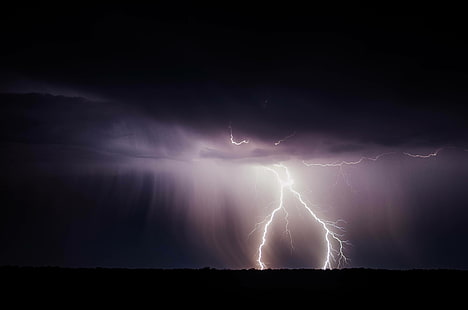 poder, trueno, rayo, rayo, tormenta, destello, Fondo de pantalla HD HD wallpaper
