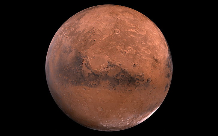 Mars Planet Tła pulpitu, przestrzeń, tła, pulpit, Mars, planeta, Tapety HD