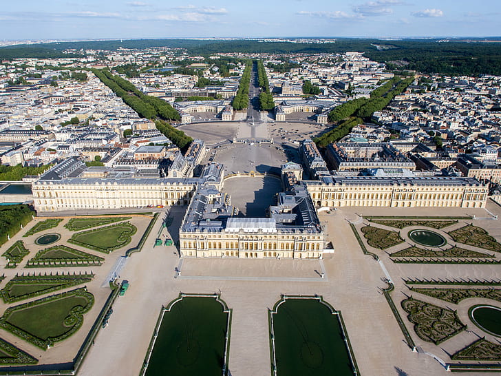 edificio, castillo, francia, francés, palacio, versailles, Fondo de pantalla HD