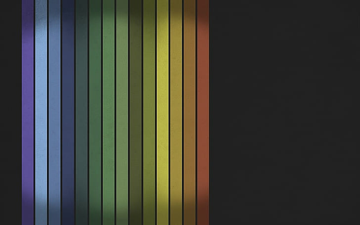虹、スペクトル、ストライプ、抽象、 HDデスクトップの壁紙