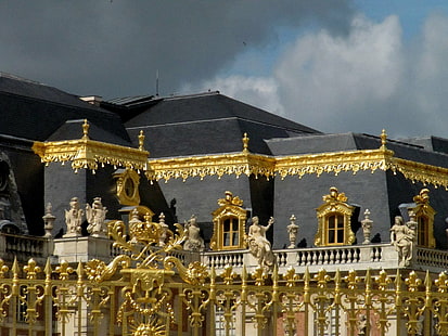 建物、シャトー、フランス、フランス、宮殿、ベルサイユ、 HDデスクトップの壁紙 HD wallpaper