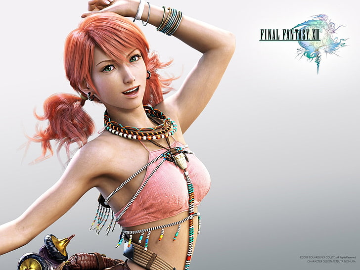 Final Fantasy XIII, Oerba Dia Vanille, arms up, videospel, Final Fantasy, HD tapet