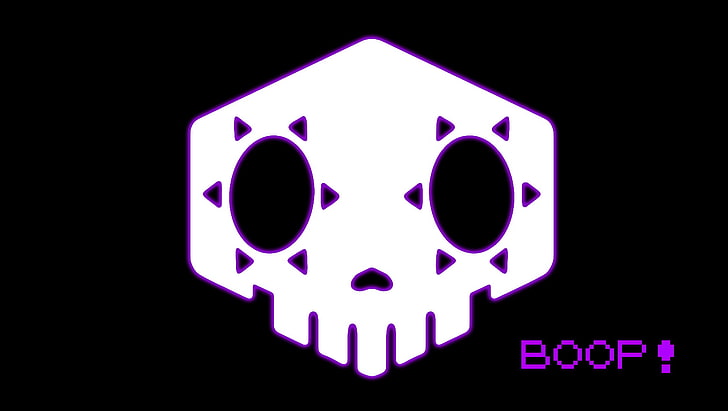 Sombra (Overwatch), skull, boop, HD wallpaper