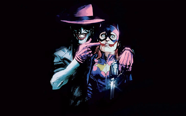 Die Joker-Illustration, Joker, DC Comics, Batgirl, HD-Hintergrundbild