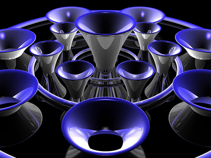 illustrazione astratta viola e grigia, tubo, luce, forma, forma, Sfondo HD