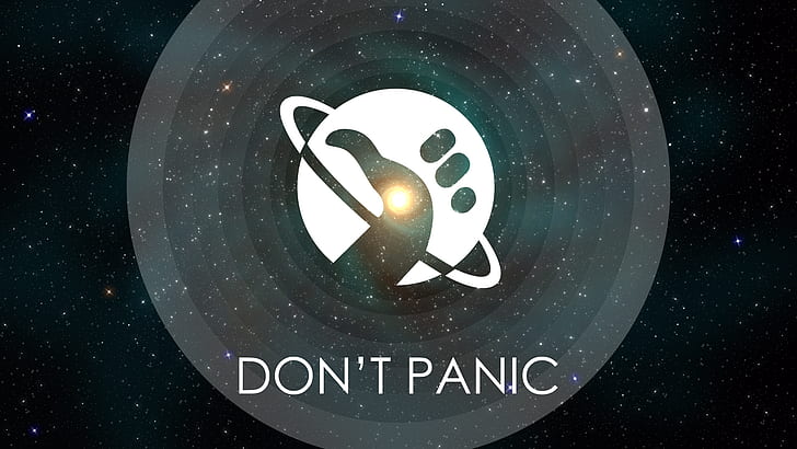 logo, The Hitchhikers Guide to the Galaxy, HD tapet