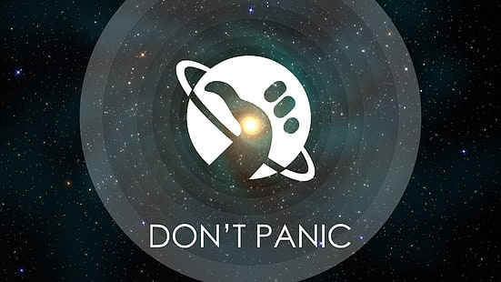 logo, The Hitchhikers Guide to the Galaxy, HD tapet HD wallpaper