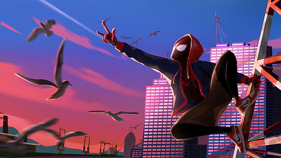 Film, Spider-Man: Into The Spider-Verse, Miles Morales, Spider-Man, HD tapet HD wallpaper