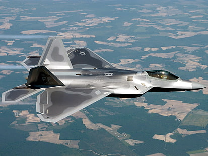Реактивные истребители Lockheed Martin F-22 Raptor, HD обои HD wallpaper