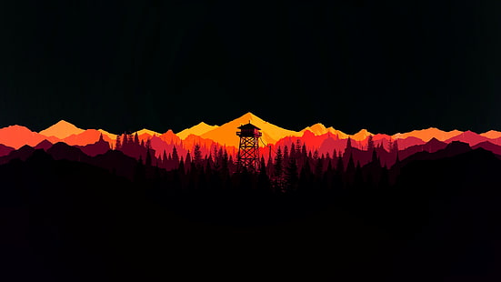 Wachturm im OLED-Stil, HD-Hintergrundbild HD wallpaper