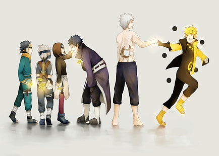 Naruto Shippuden Tapete, Uchiha Obito, Grafik, Nohara Rin, Uzumaki Naruto, Hatake Kakashi, Naruto Shippuuden, HD-Hintergrundbild HD wallpaper