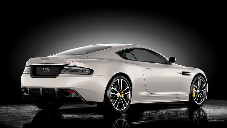 бял седан на Mercedes-Benz, Aston Martin DBS, Aston Martin, кола, превозно средство, HD тапет