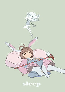 Card Captor Sakura, anime dziewczyny, Kinomoto Sakura, Tapety HD HD wallpaper