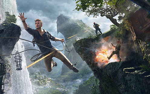 Nathan Drake, Naughty Dog, inconnu, Uncharted 4: A Thiefs End, jeux vidéo, Fond d'écran HD HD wallpaper
