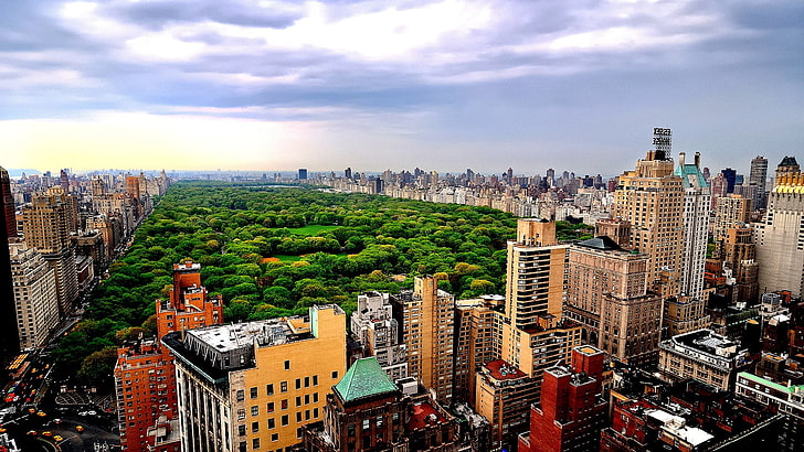 stad, New York City, Central Park, HD tapet