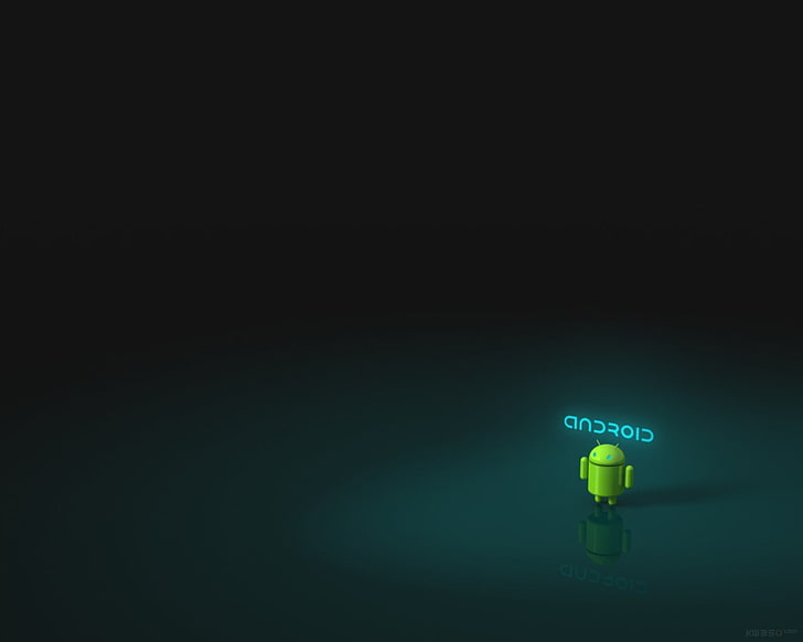 schwarz-grüner Computerturm, Android (Betriebssystem), HD-Hintergrundbild
