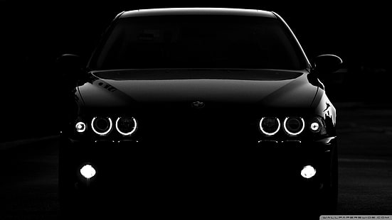 black car, BMW M5 E39, car, HD wallpaper HD wallpaper