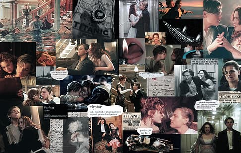 타이타닉, 레오나르도 디카프리오, 케이트 윈슬렛, 영화 포스터, HD 배경 화면 HD wallpaper