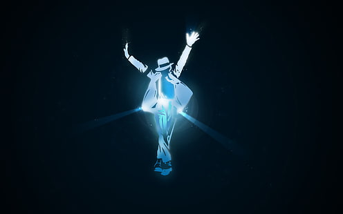 Человек в зеркале MJ, человек носит блейзер, иллюстрация, 3D, музыка, черный, HD обои HD wallpaper