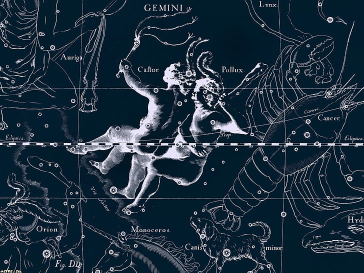 Fantasia, Zodiaco, Gemelli (Astrologia), Oroscopo, Segno zodiacale, Sfondo HD