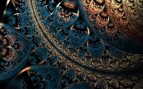 fractal, pattern, abstract, digital art, artwork, geometry, HD wallpaper HD wallpaper