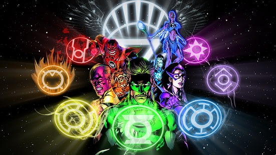 Green Lantern HD, green lantern characters, cartoon/comic, green, lantern, HD wallpaper HD wallpaper